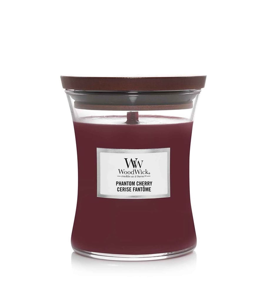 Woodwick Phantom Cherry Scented Candle With Wooden Wick 275g