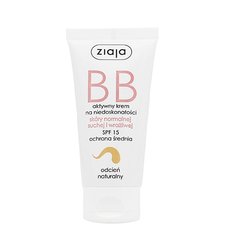 Ziaja BB Cream Normal, Dry & Sensitive Skin BB cream for normal and dry skin SPF 15 50 ml Natural