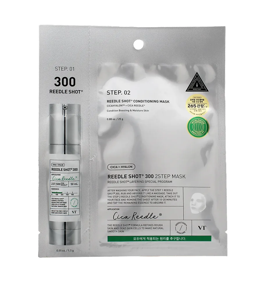 VT Cosmetics Reedle Shot 300 2‑Step Mask 1pc