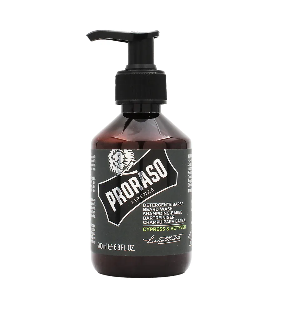 PRORASO Cypress & Vetyver Beard Wash 200ml