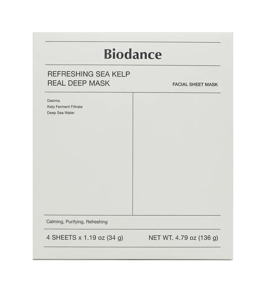 Biodance Refreshing Sea Kelp Real Deep Mask 4x34g