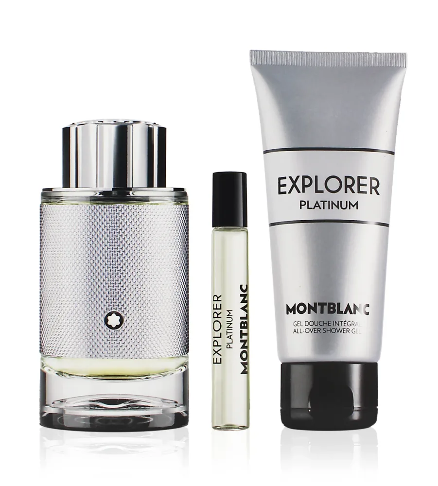 Montblanc Explorer Platinum SET M (EDP 100ml + SG 100ml + Travel Spray 7,5ml)