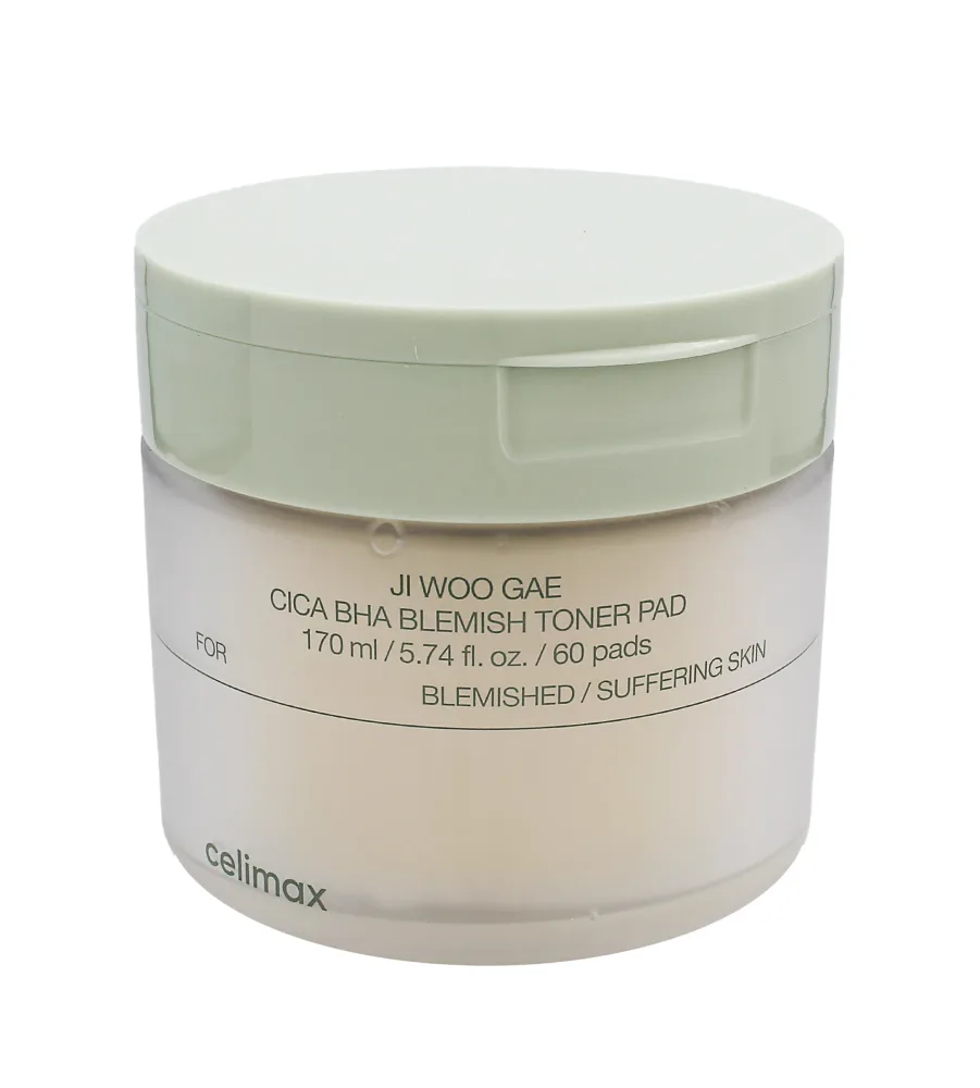 Celimax Ji Woo Gae Cica BHA Blemish Toner Pad 60pcs