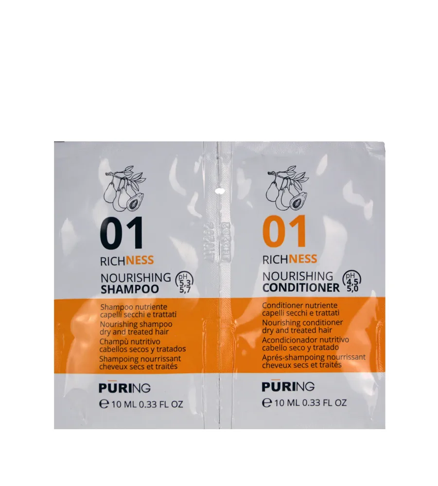 PURING 01 Richness Nourishing Shampoo + Conditioner 10+10ml