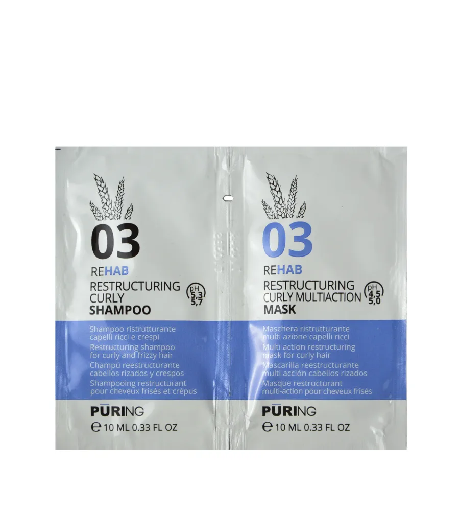 PURING 03 Rehab Restructuring Curly Shampoo + Mask 10+10ml
