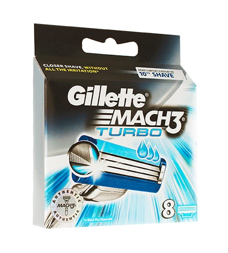 Gillette Mach3 Turbo spare blades for men 8 ks