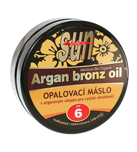 Vivaco SUN Argan Bronz Oil suntan butter with organic argan oil spf 6 200 ml