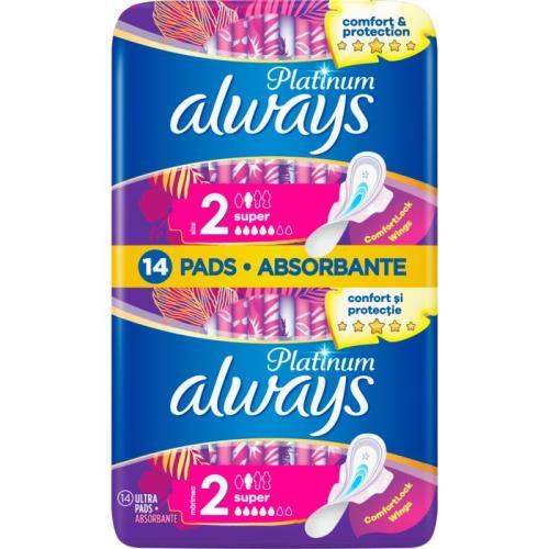 Always Ultra Duo Platinum vložky 2x7ks Super Plus