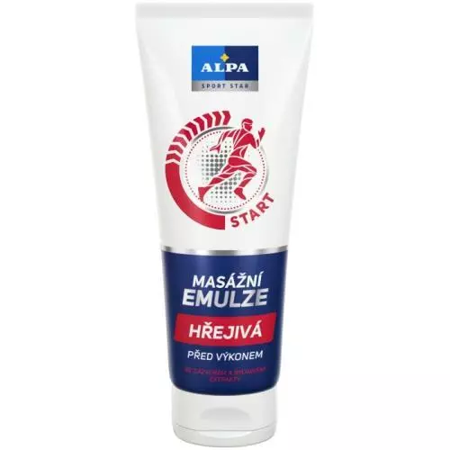 Alpa masážní emulze 210ml Hřejivá