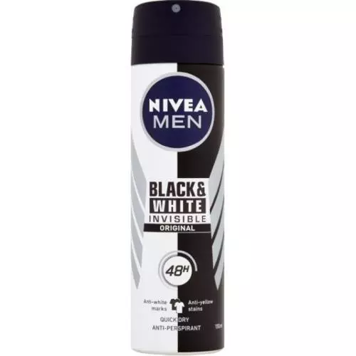 Nivea deodorant 150ml Men Invisible for Black & White Original