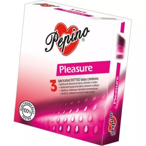 Pepino Kondom Pleasure s vroubky 3ks
