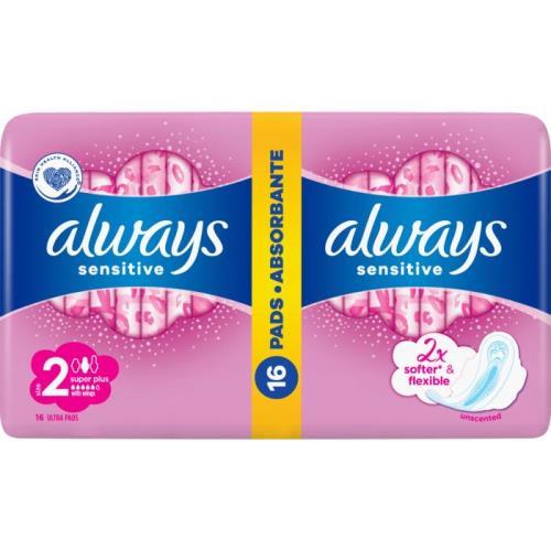 Always Ultra Duo vložky 2x8ks Super Plus Sensitive