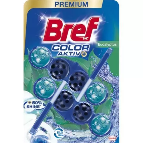 Bref Blue Aktiv WC závěs 2x50g Chlorin Eucalyptus