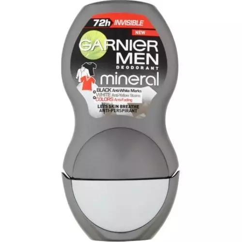 Garnier Men roll on invisible black white color 50ML