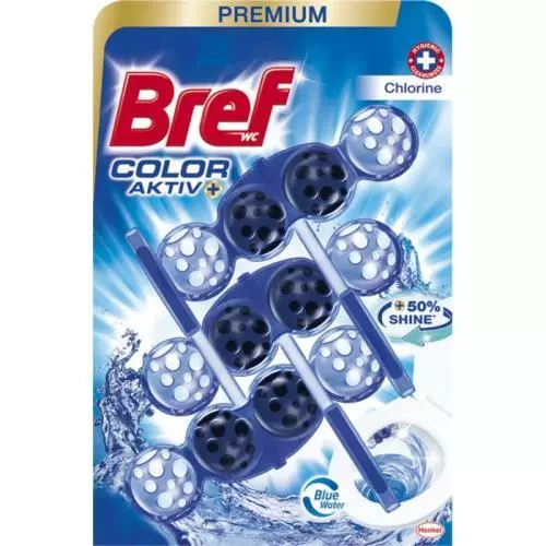 Bref Blue Aktiv WC závěs 3x50g Chlorine