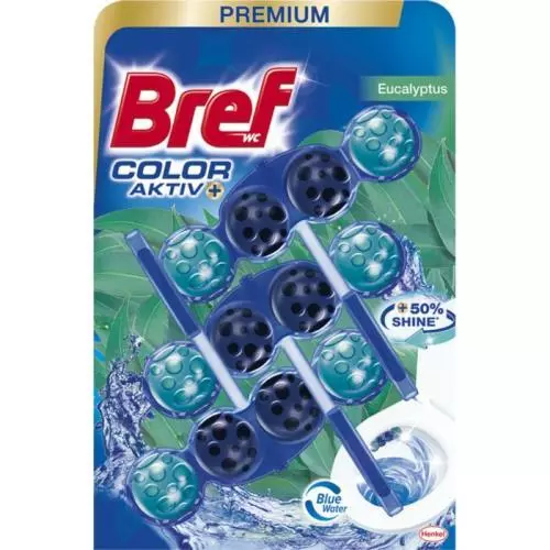Bref Blue Aktiv WC závěs 3x50g Eukalypus