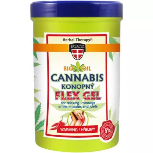 Palacio masážní gel hřejivý konopný flex 380ML