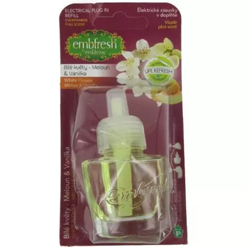 Embfresh náhradní náplň 19ml White flowers & Melon – Vanilla