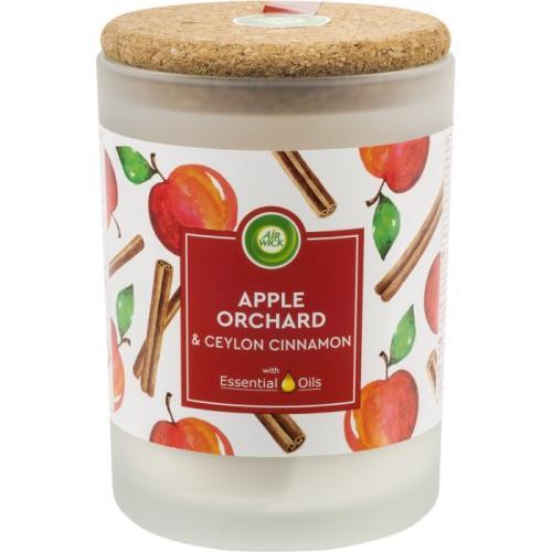 Air wick essential oils svíčka jablečný sad & cejlonská skořice 185g