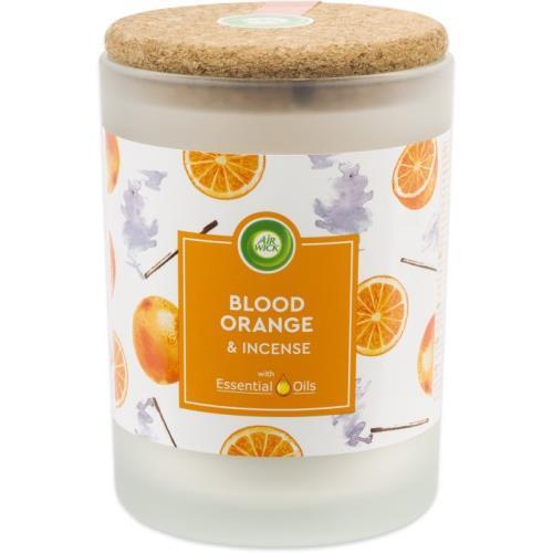Air wick essential oils svíčka pomeranč & vonná tyčinka 185g