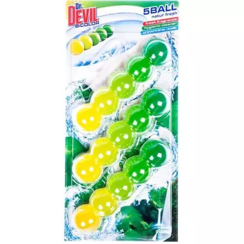 Dr. Devil BiColor 5Ball WC závěs 3x35g Natur Fresh
