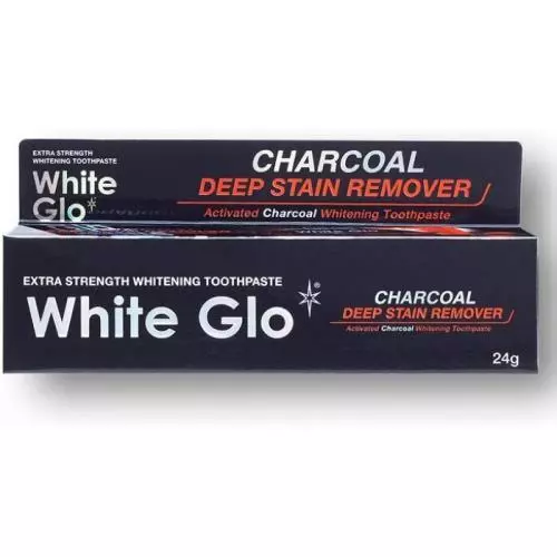 White Glo zubní pasta charcoal 24g