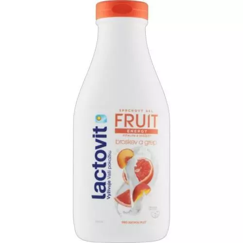 Lactovit Fruit sprchový gel 500ml Broskev+Grep energetický