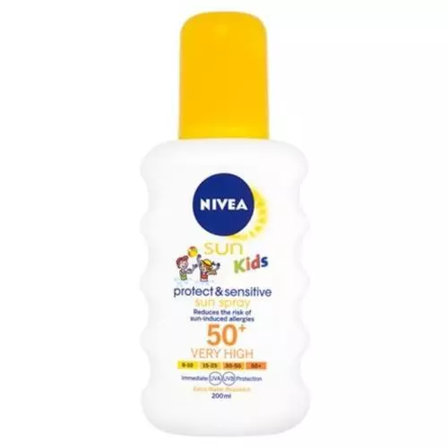 Nivea Sun Kids opalovací sprej 200ml SPF50+ Sensitive