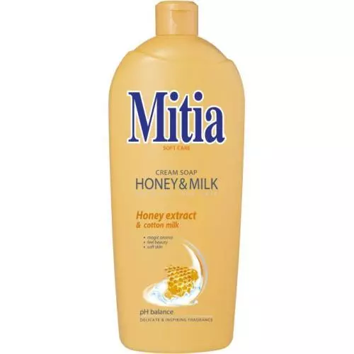 Mitia tekuté mýdlo refill Honey&Milk 1L