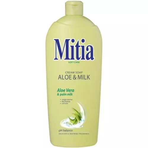 Mitia tekuté mýdlo refill Aloe&Milk 1L