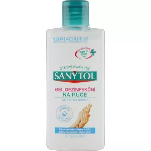 Sanytol dezinfekční gel na ruce 75ml Allantoin Aloe VeraL