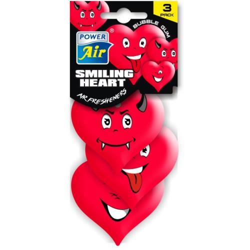 Power Air osvěžovač Smiling Heart Bubble Gum 3pack
