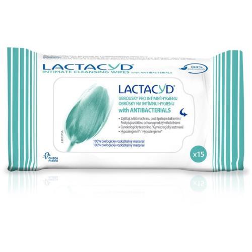 Lactacyd vlhčené ubrousky 15ks Antibacterial