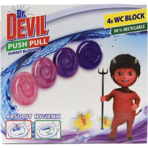 Dr. Devil Push Pull WC block 4x20g Sunset Blossom