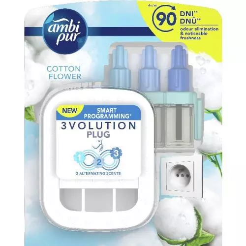 Ambi Pur 3vol strojek + náplň 20ml Cotton