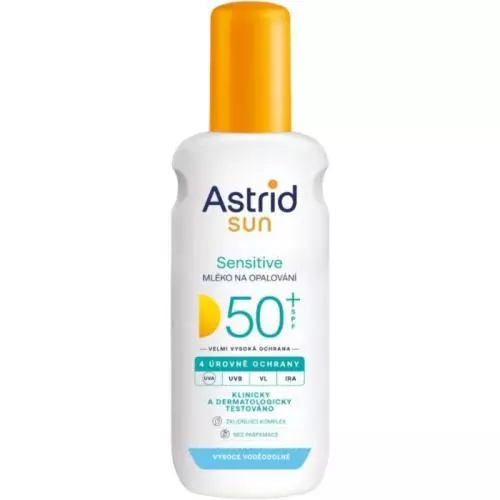 Astrid Sun Kids mléko na opalování 150ml OF50+ Sensitive (sprej)