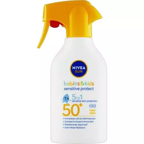 Nivea Sun Kids opalovací sprej 270ml SPF50+ Sensitive