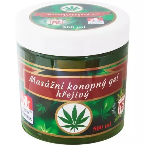 Bylinná mast Cannabis 500ml Hřejivý