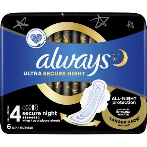 Always vložky ultra secure night 6ks