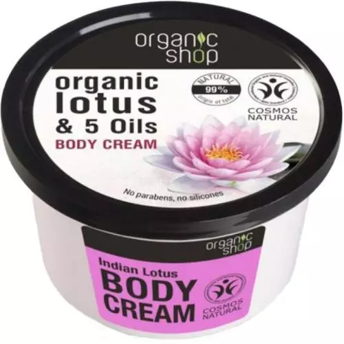 Organic Shop tělový krém 250ml Zklidňující Lotos a 5 olejů