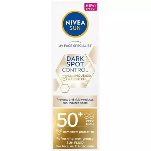 Nivea Sun pleťový krém 40ml SPF50+ Luminous630