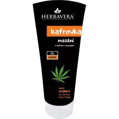 Herbavera Kafrovka 200ml Mazání s kafrem a konopím