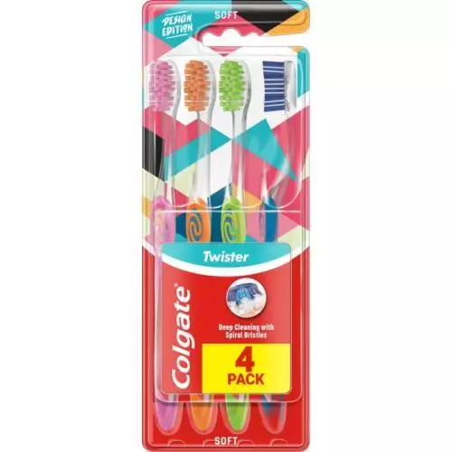 Colgate zubní kartáček twister design edition 4pack