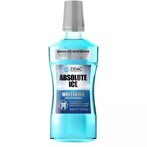 Zidac Absolute Ice ústní voda 500ml Whitening