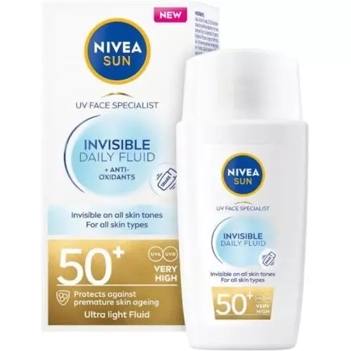 Nivea Sun pleťový krém 40ml SPF50+ Invisible Fluid
