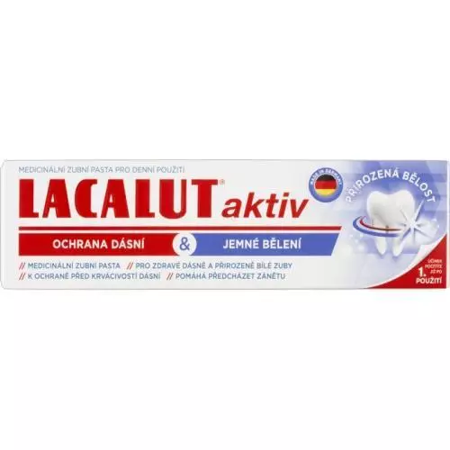 Lacalut zubní pasta 75ml Aktiv Ochrana dásní & jemné bělení