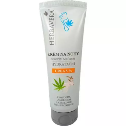 Herbavera hydratační krém na nohy 120ml Kozí Mléko