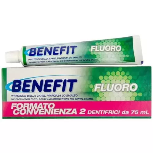 Benefit zubní pasta 75ml + 75 ml DUOPACK Fluorine