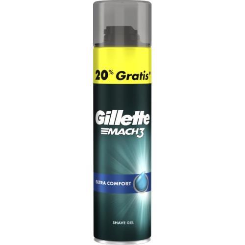 Gillette Mach3 gel na holení 200ml+40ml Extra Comfort