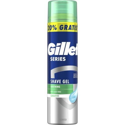 Gillette Series gel na holení 200ml+40ml Sensitive